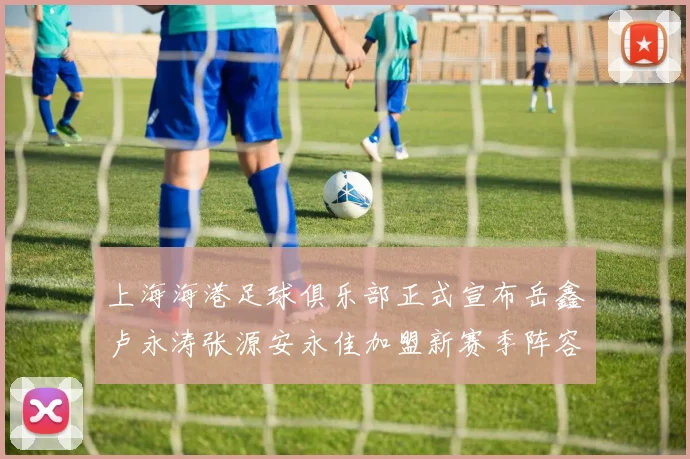 上海海港足球俱乐部正式宣布岳鑫卢永涛张源安永佳加盟新赛季阵容更新